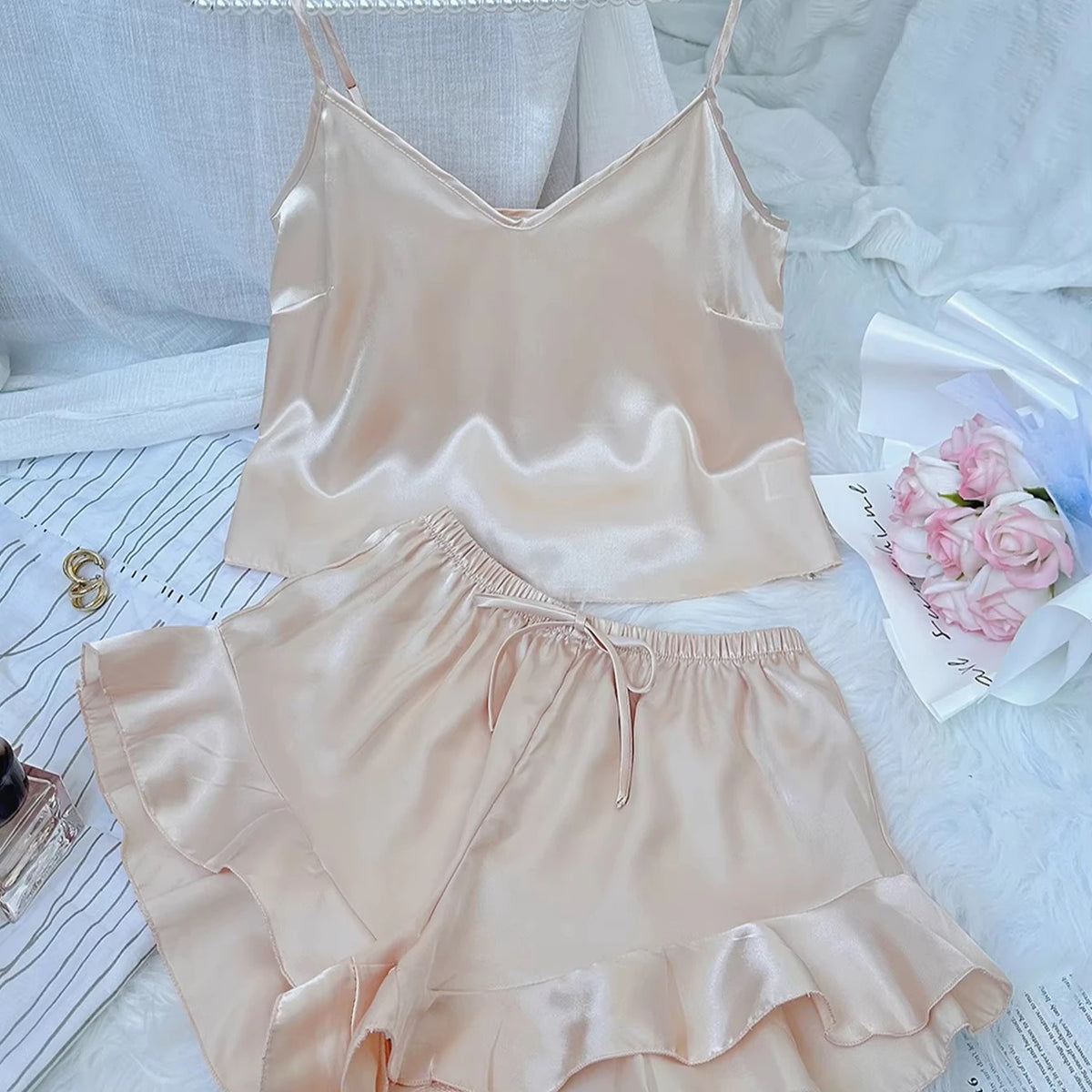 Evryday girl PJ set in champayne-Final Pieces